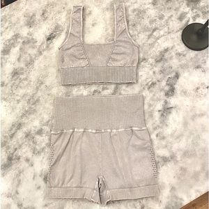 Free People movement ice grey set!
